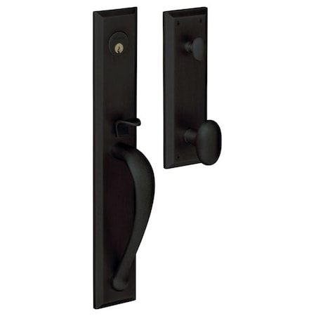 Baldwin Entry Handlesets Satin Black 6403.190.RENT